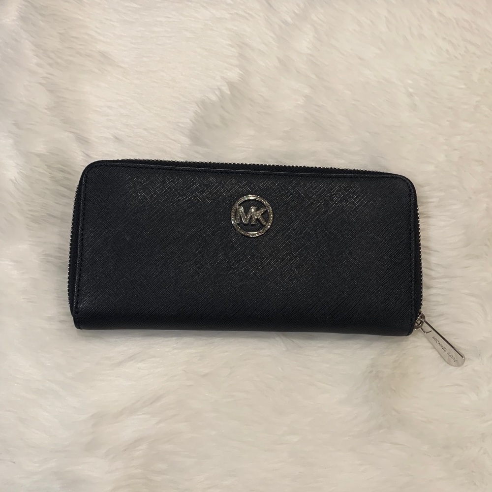 Michael Kors Zip Around Leather Wallet